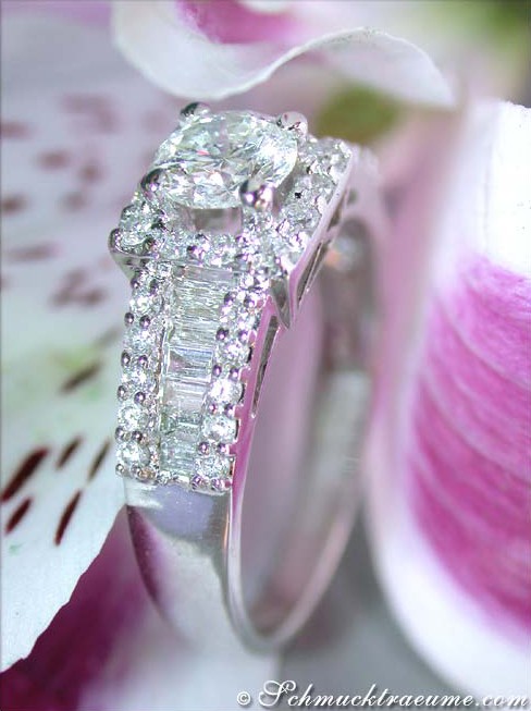 Edler Diamant Verlobungsring (Solitär / Halbkaräter) - Image 4