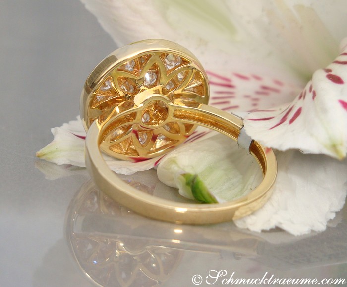 Ungewöhnlicher Brillant Ring in Gelbgold - Image 6