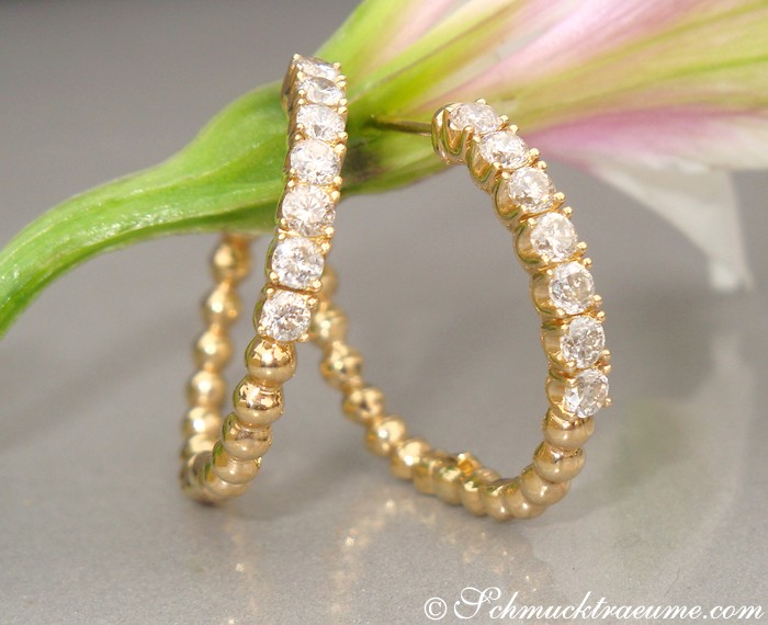 Attraktive Brillanten Creolen (Ø 2,50 cm) - Image 5