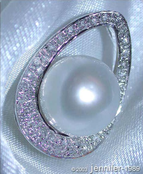 Attraktiver Südseeperle Anhänger im Mikimoto Design - Image 4