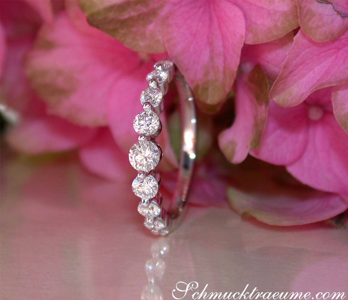 Brillanten Ring "Schwebender Diamant" - Image 8