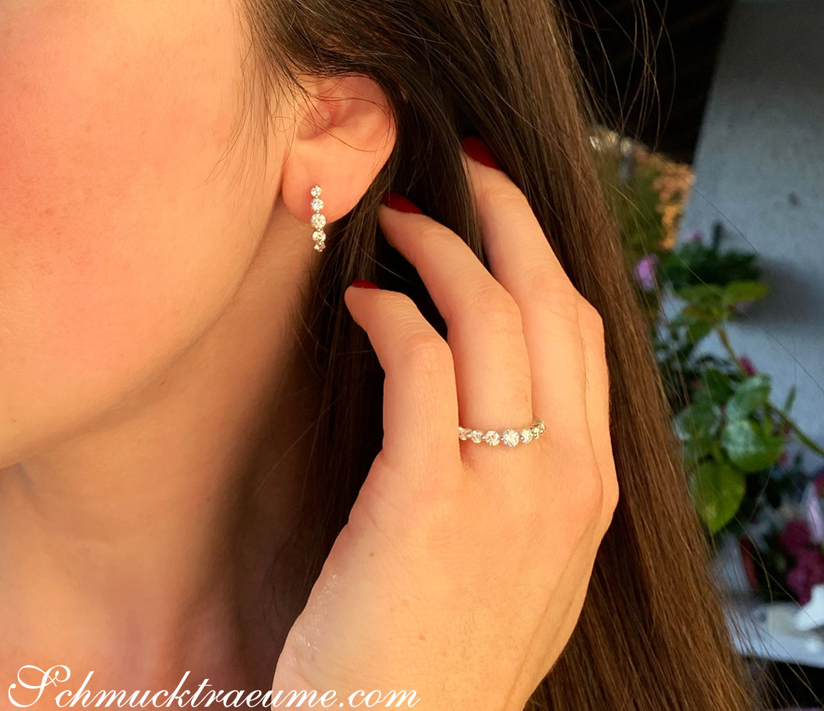 Brillanten Ring "Schwebender Diamant" - Image 9