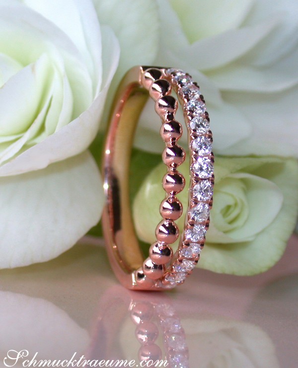 Bildschöner Diamanten Bandring im Kugel Design - Image 4