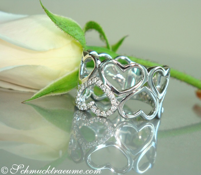 Bezaubernder Diamanten Herz Ring - Image 2
