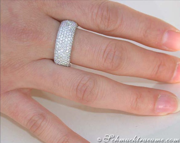 Schwerer Brillanten Halb Memory Ring - Image 4