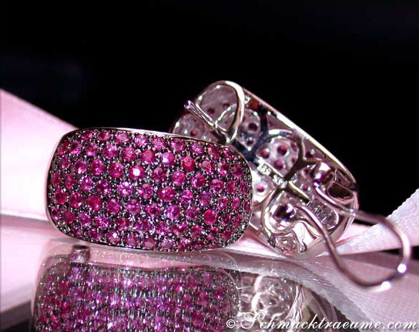 Funkelnde Rubin Ohrstecker - Image 4