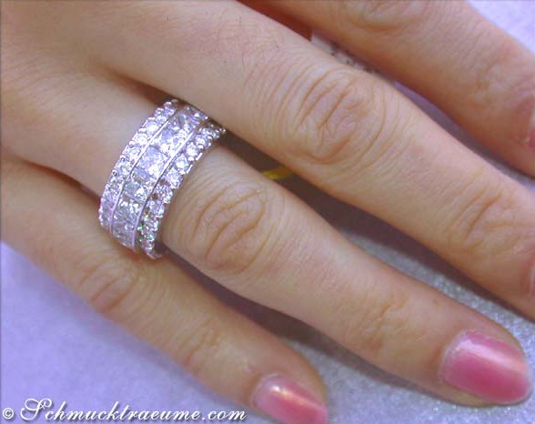 Prächtiger Diamanten Memory Ring (8,79 ct.) - Image 5