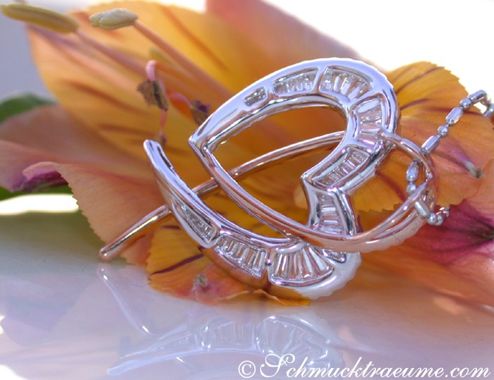 Bildschöner Brillanten Herz Anhänger mit Diamanten - Image 7
