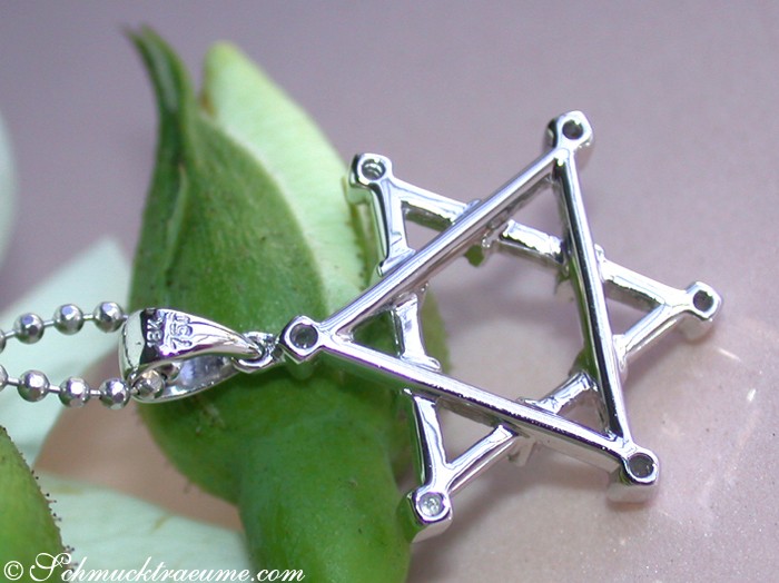 Attraktiver Davidstern Diamanten Anhänger - Image 3