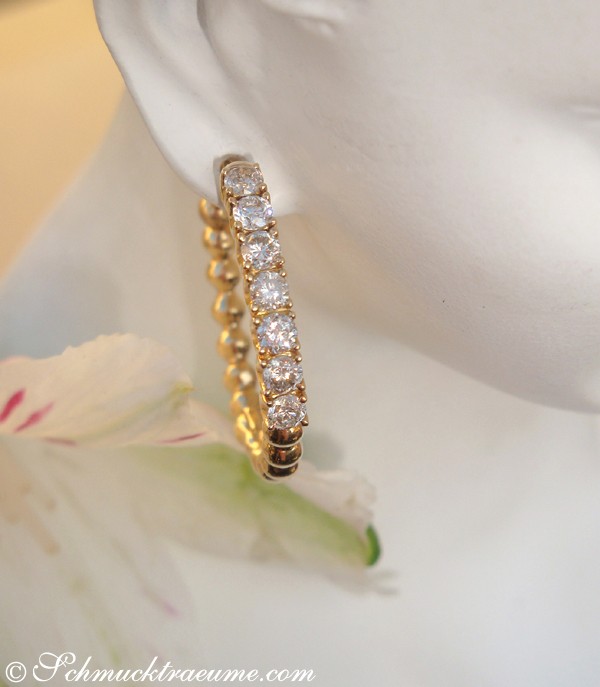 Attraktive Brillanten Creolen (Ø 2,50 cm) - Image 7