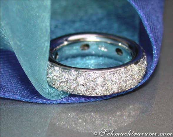 Prächtiger Brillanten Pavé Memory Ring - Image 3