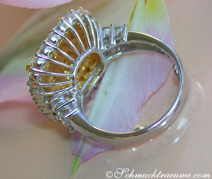 Exklusiver gelbe Diamanten Ring mit Brillanten - Image 6