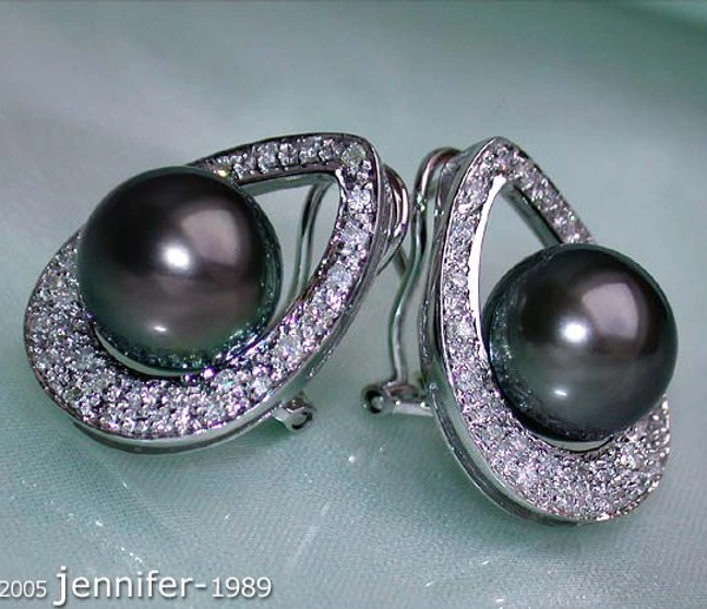 Tahitiperlen Ohrstecker im Mikimoto Design - Image 1 Tahitiperlen Ohrstecker im Mikimoto Design - Image 1