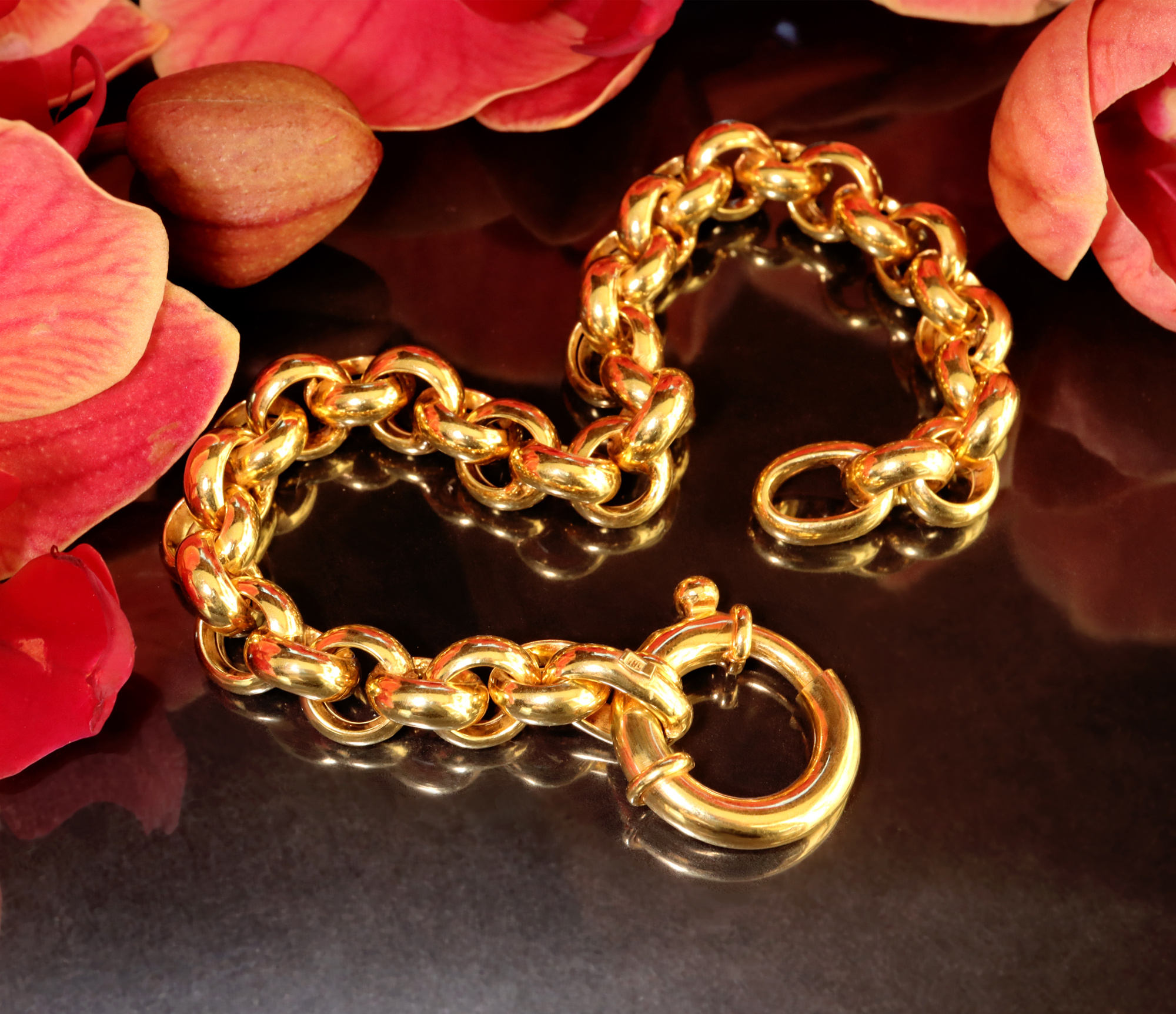 Gold Pur: Zeitloses Erbs Armband in Gelbgold 585 - Image 4