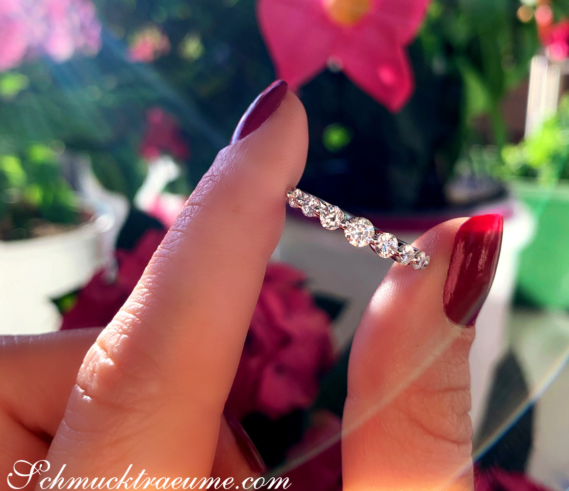 Brillanten Ring "Schwebender Diamant" - Image 5