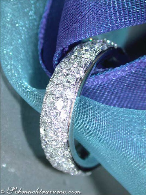 Prächtiger Brillanten Pavé Memory Ring - Image 4