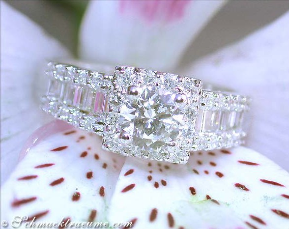 Edler Diamant Verlobungsring (Solitär / Halbkaräter) - Image 2