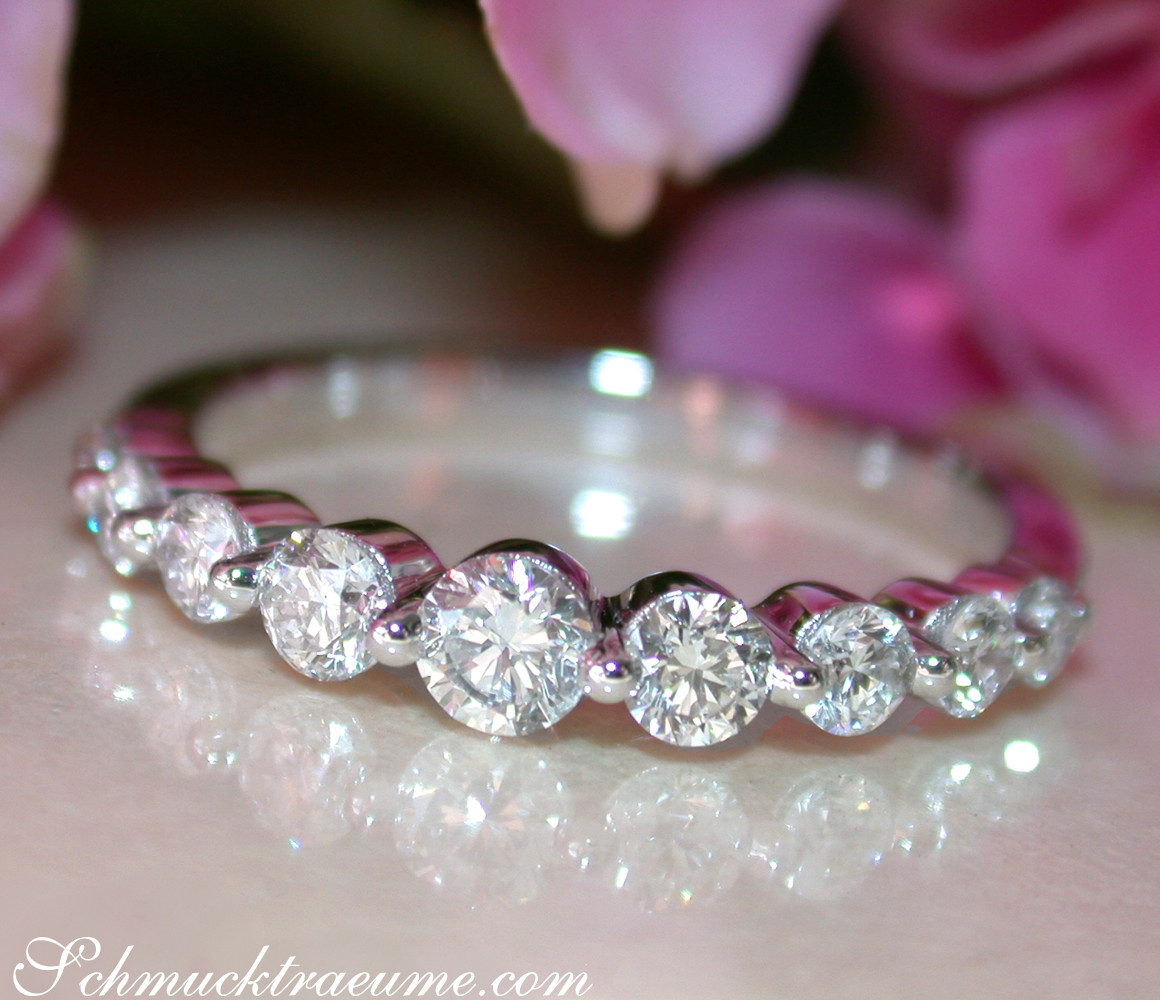 Brillanten Ring "Schwebender Diamant" - Image 4