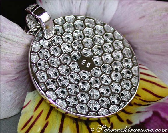 Puristischer Brillanten & schwarze Diamanten Anhänger - Image 5