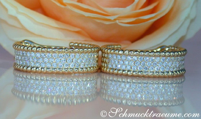 Gelbgold 750 Creolen mit 2.870 Brillanten