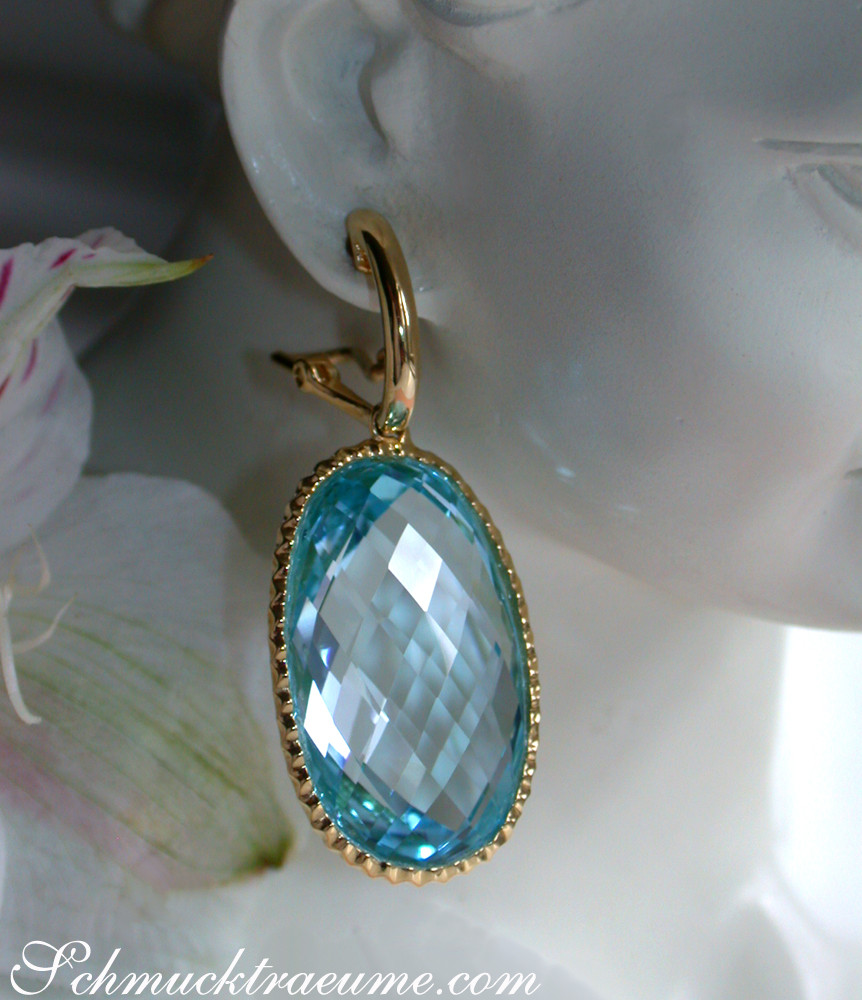 Beeindruckende Blautopas Ohrringe - Image 4