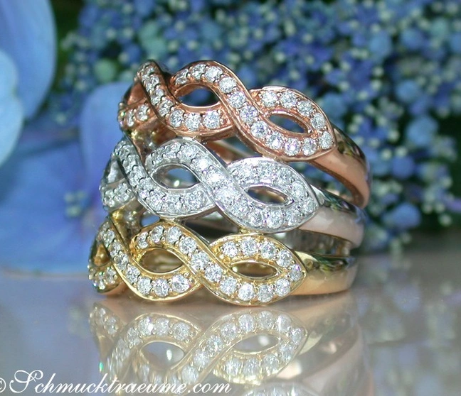 Drei Diamanten Ringe in Einem - Image 1 Drei Diamanten Ringe in Einem - Image 1