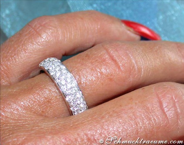 Prächtiger Brillanten Pavé Memory Ring - Image 6