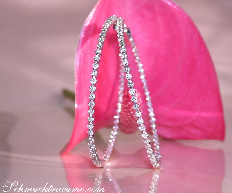 Prachtvoll große Diamanten Creolen (Ø 5,5 cm) - Image 7