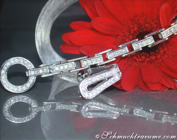 Stattliches Diamanten-Armband mit 1.420 Karat in Weißgold 750