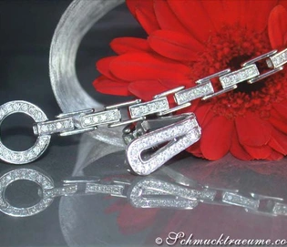 Stattliches Diamanten-Armband mit 1.420 Karat in Weißgold 750