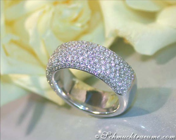 Schwerer Brillanten Halb Memory Ring - Image 2