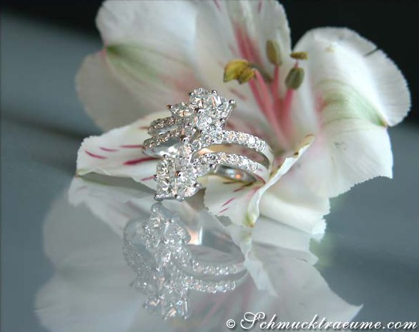 Eleganter Diamanten Ring im Herz Design - Image 2