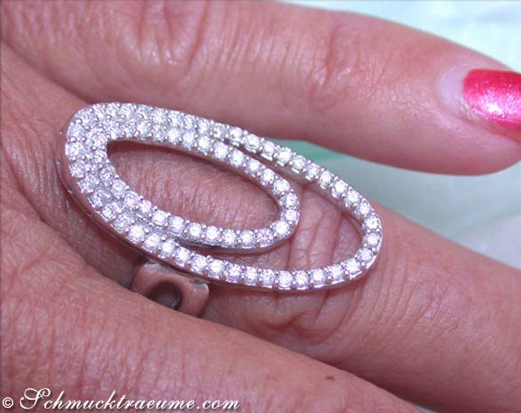 Attraktiver Brillanten Ring im Ellipsen-Design - Image 5