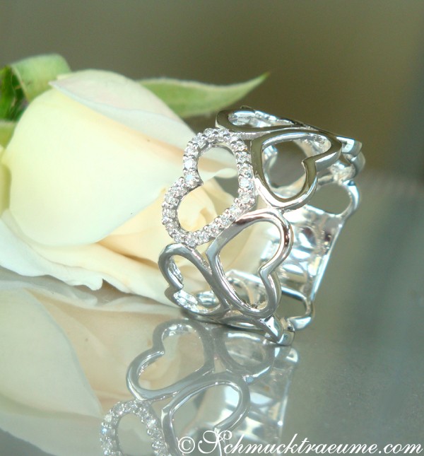 Bezaubernder Diamanten Herz Ring - Image 3