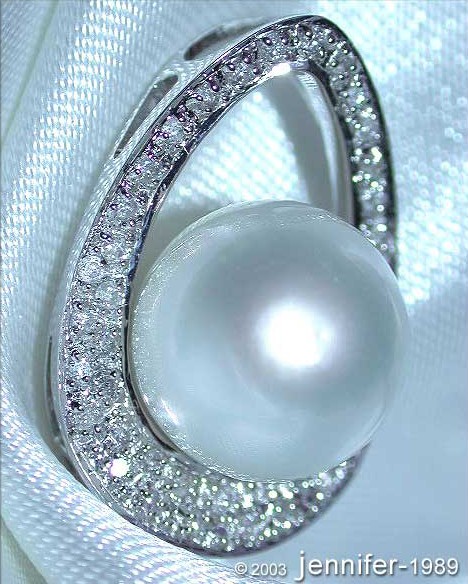 Attraktiver Südseeperle Anhänger im Mikimoto Design - Image 2