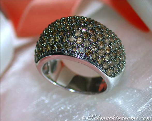 Zeitloser Ring mit naturbraunen Brillanten - Image 5