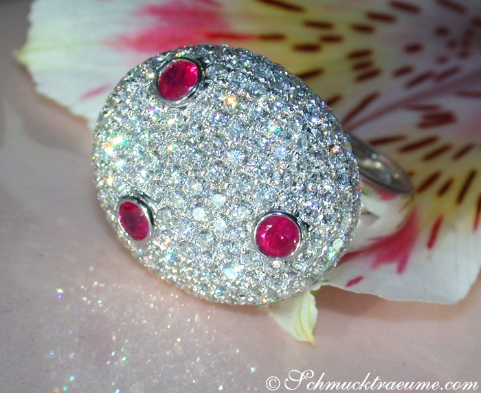 Opulenter Rubin Brillanten Ring - Image 2