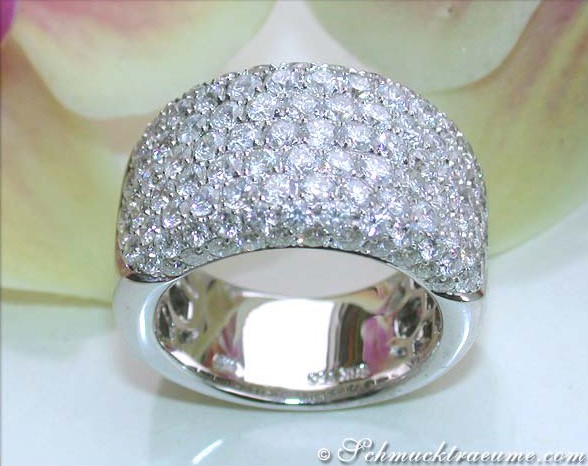 Extra breiter Brillanten Band Ring (3,76 ct.) - Image 4