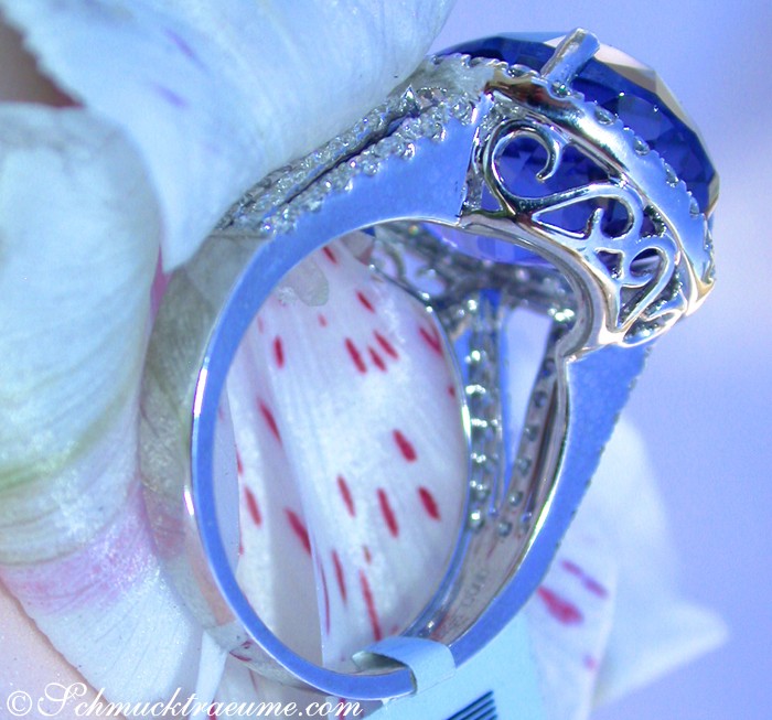 Exquisiter AAA Tansanit Brillanten Ring - Image 4