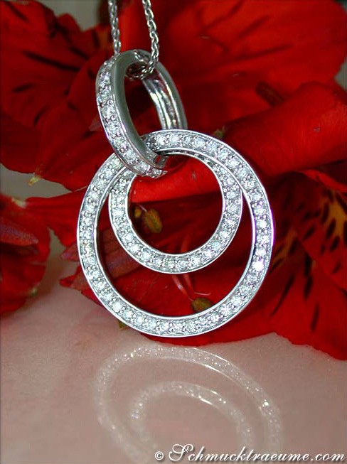 Schwarzer Diamanten-Anhänger mit 3.760 Karat in Weißgold 585