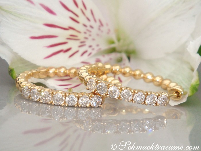 Attraktive Brillanten Creolen (Ø 2,50 cm) - Image 2