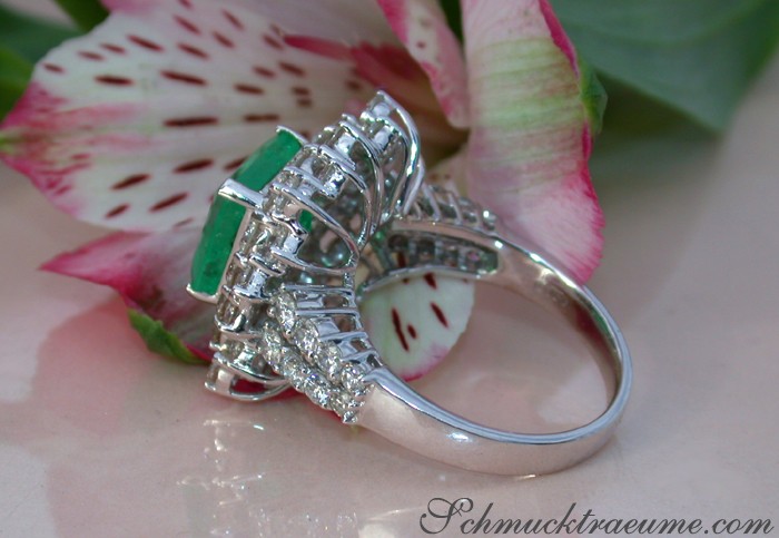 Erstklassiger Smaragd Ring mit Brillanten (6,63 ct.) - Image 6