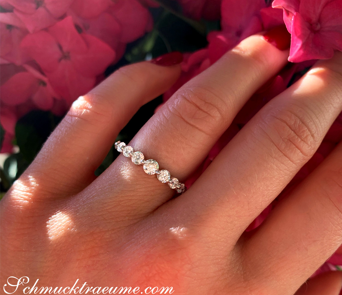 Brillanten Ring "Schwebender Diamant" - Image 3