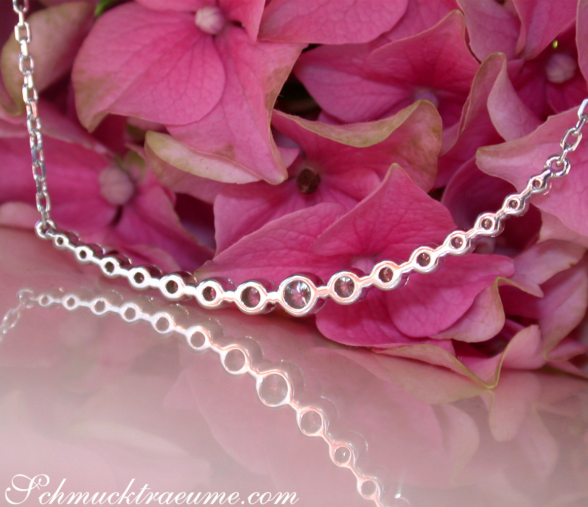 Brillanten Halskette "Schwebender Diamant" - Image 13