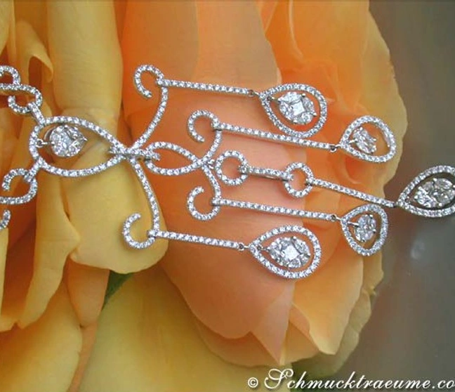 Luxuriöses Diamanten Collier im Illusion Design - Image 1 Luxuriöses Diamanten Collier im Illusion Design - Image 1