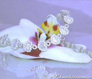 Luxus-Diamant-Armband mit 7.740 Karat, TW VS, in Weißgold 750, detailreich und elegant.