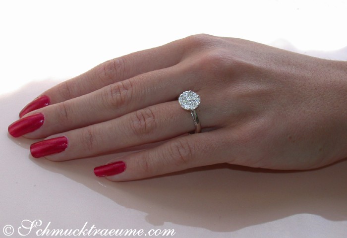 Feinster Diamanten Ring im Illusion Design - Image 4