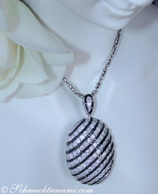 Prachtvoller Anhänger mit schwarzen Diamanten - Image 6