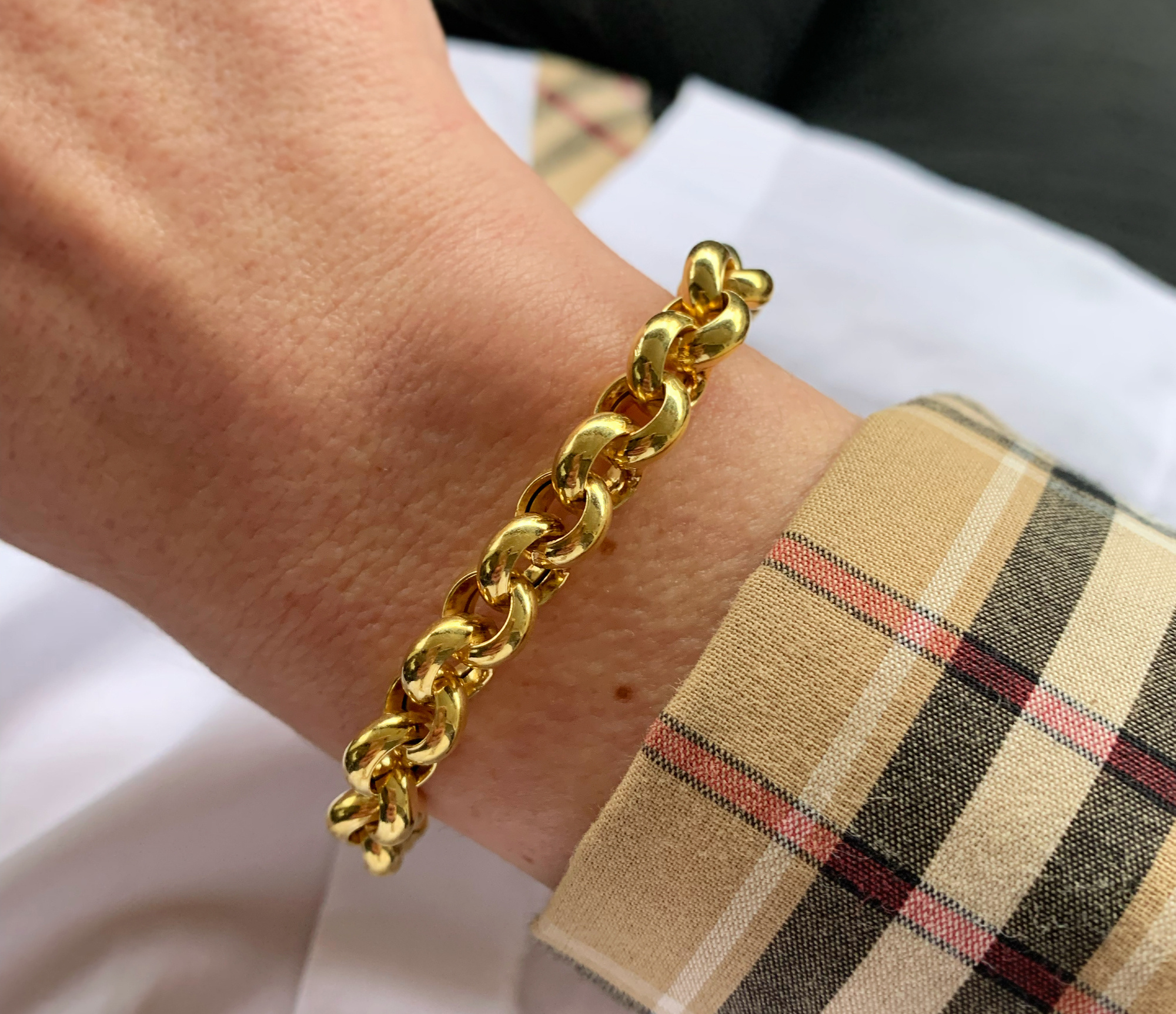 Gold Pur: Zeitloses Erbs Armband in Gelbgold 585 - Image 2