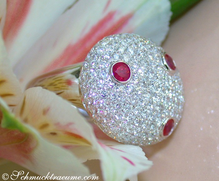 Opulenter Rubin Brillanten Ring - Image 3